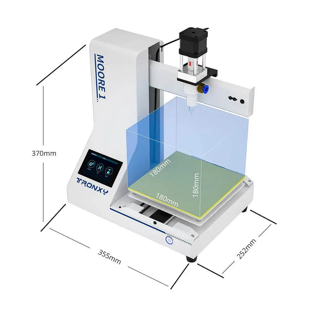 Tronxy Moore 1 Best DIY Clay 3D Printer Kit Print Size 180x180x180mm