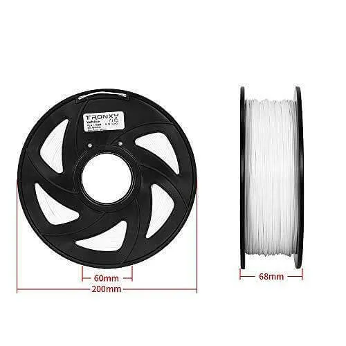 Tronxy White PLA 3D Filament 1.75mm - 2.2 LBS (1KG)