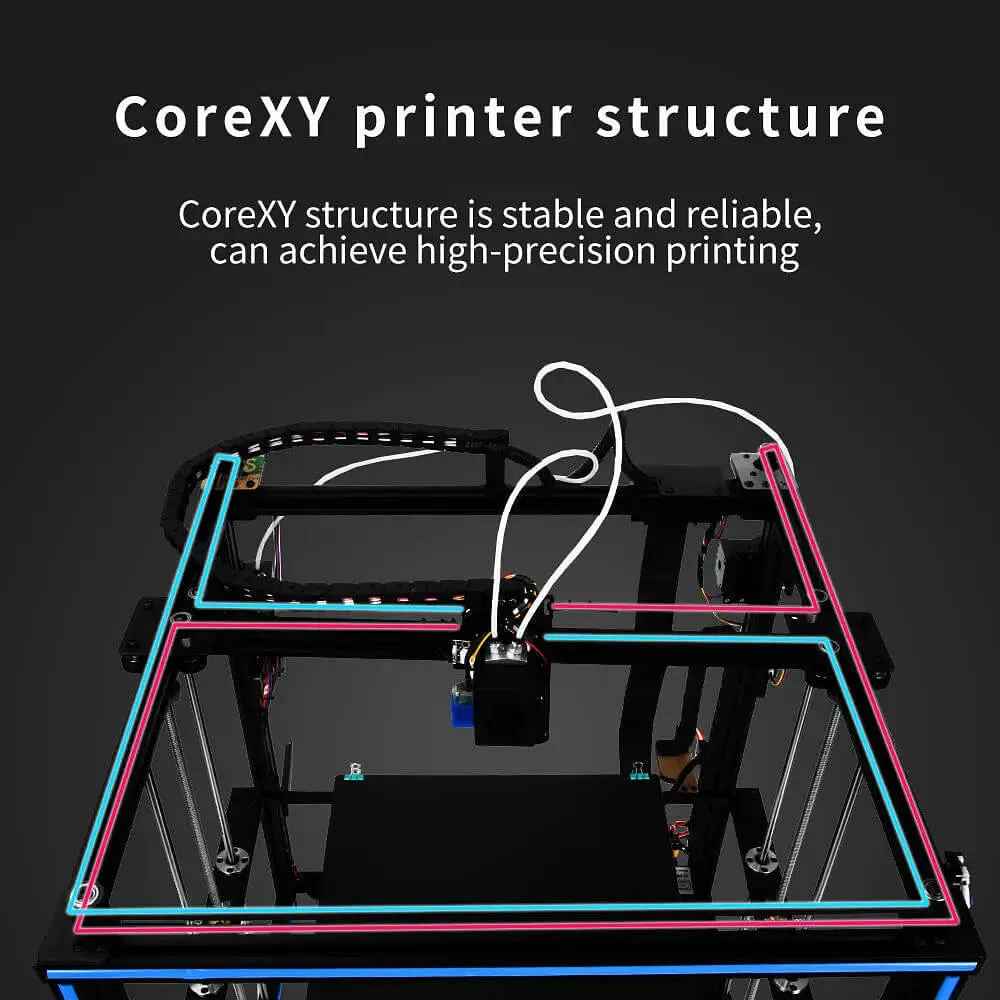 Tronxy X5SA 2E Dual Extruder 3D Printer Kit Print Size 330x330x400mm