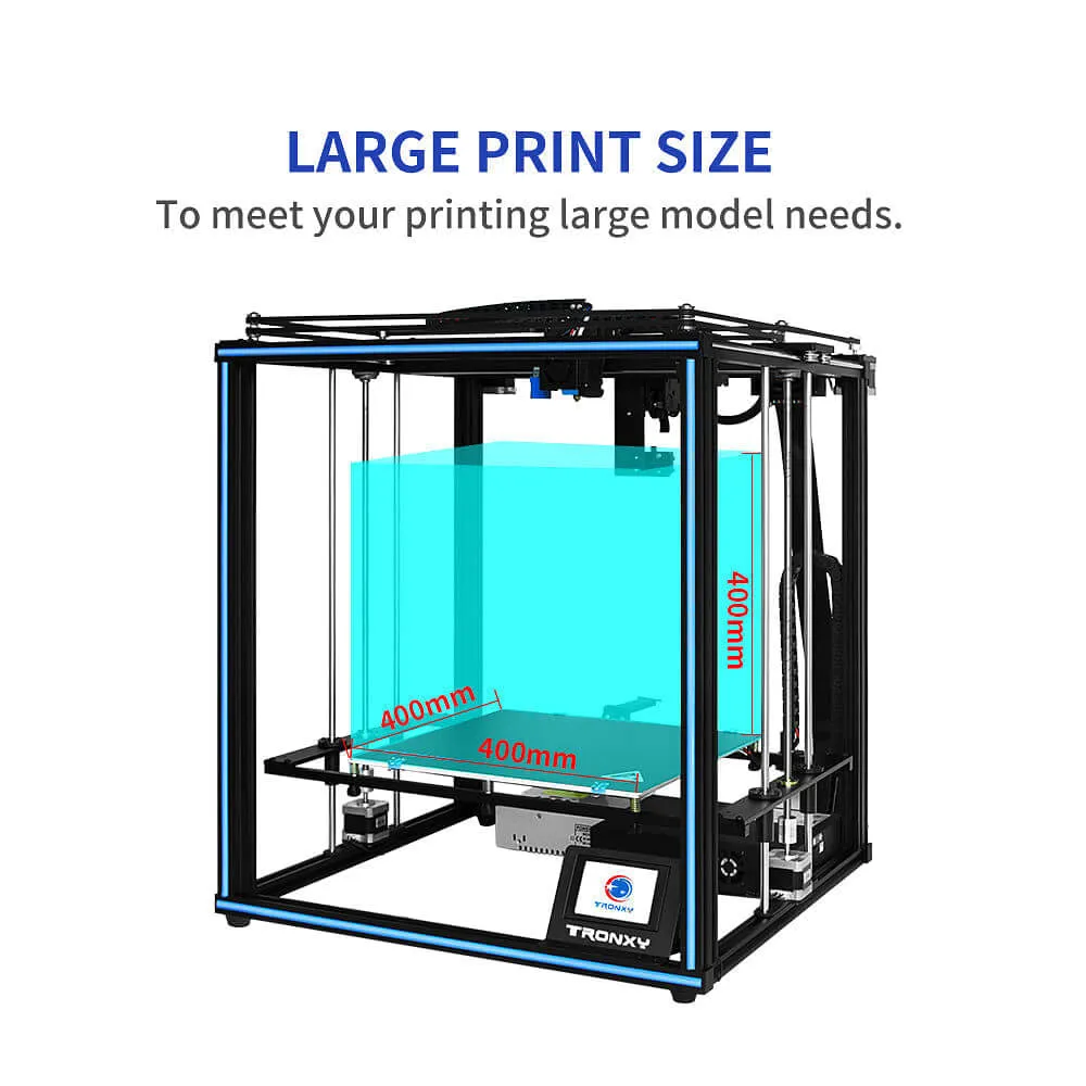 Tronxy X5SA-400 Pro 3D Printer with Titan Extruder Print Size 400x400x400mm