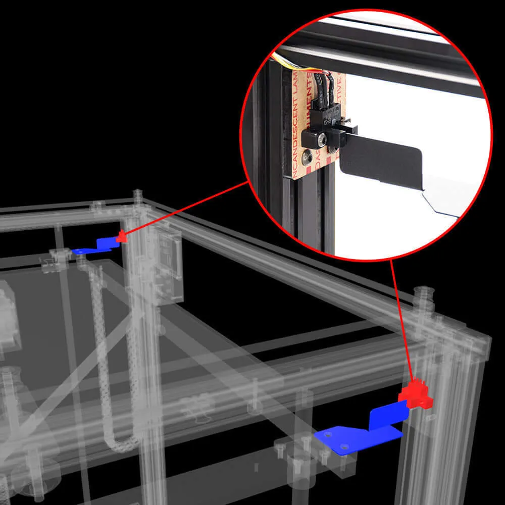 500x500x600mm Tronxy X5SA-500 2E Large Dual Extruder 3D Printer with Extended Print Size