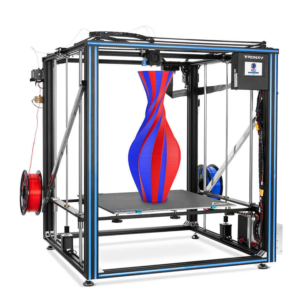 500x500x600mm Tronxy X5SA-500 2E Large Dual Extruder 3D Printer with Extended Print Size