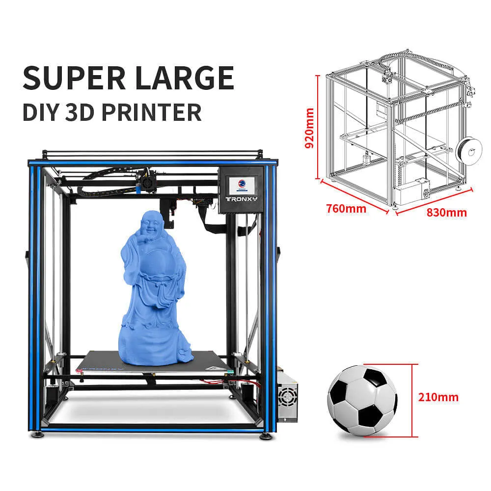 Tronxy X5SA-500 Pro Large 3D Printer DIY Kit Print Size 500x500x600mm