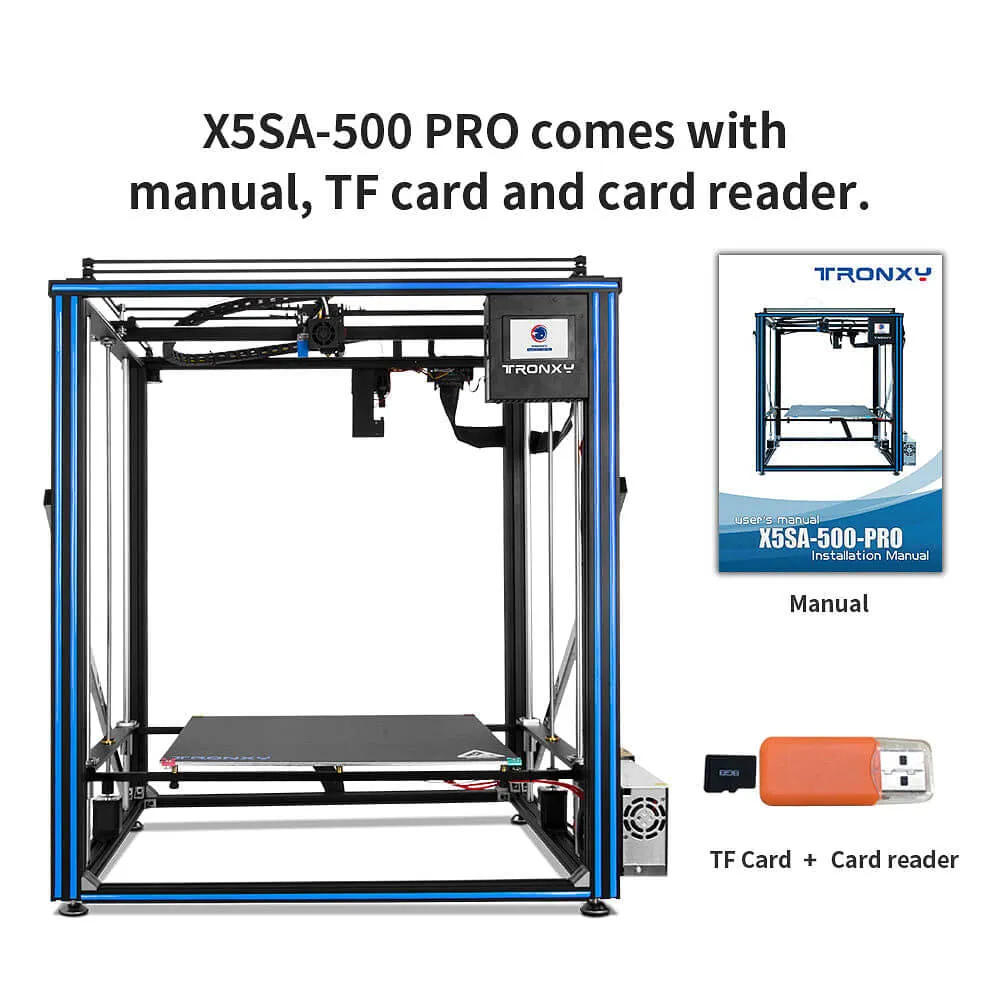 Tronxy X5SA-500 Pro Large 3D Printer DIY Kit Print Size 500x500x600mm