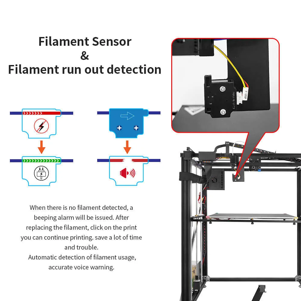 Tronxy X5SA-500 Pro Large 3D Printer DIY Kit Print Size 500x500x600mm