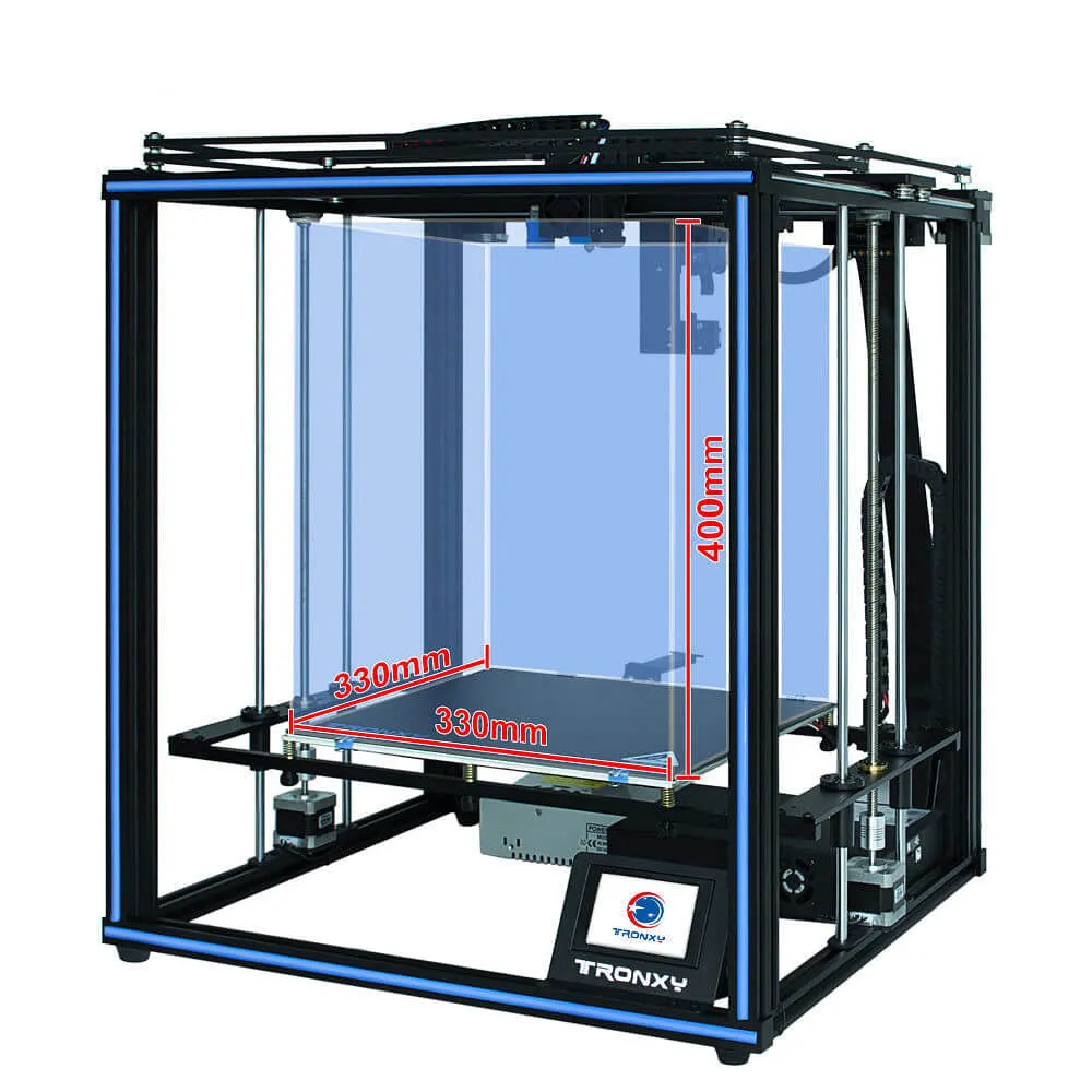 Tronxy X5SA PRO 3D Printer with Auto Leveling & Glass Print Size 330x330x400mm