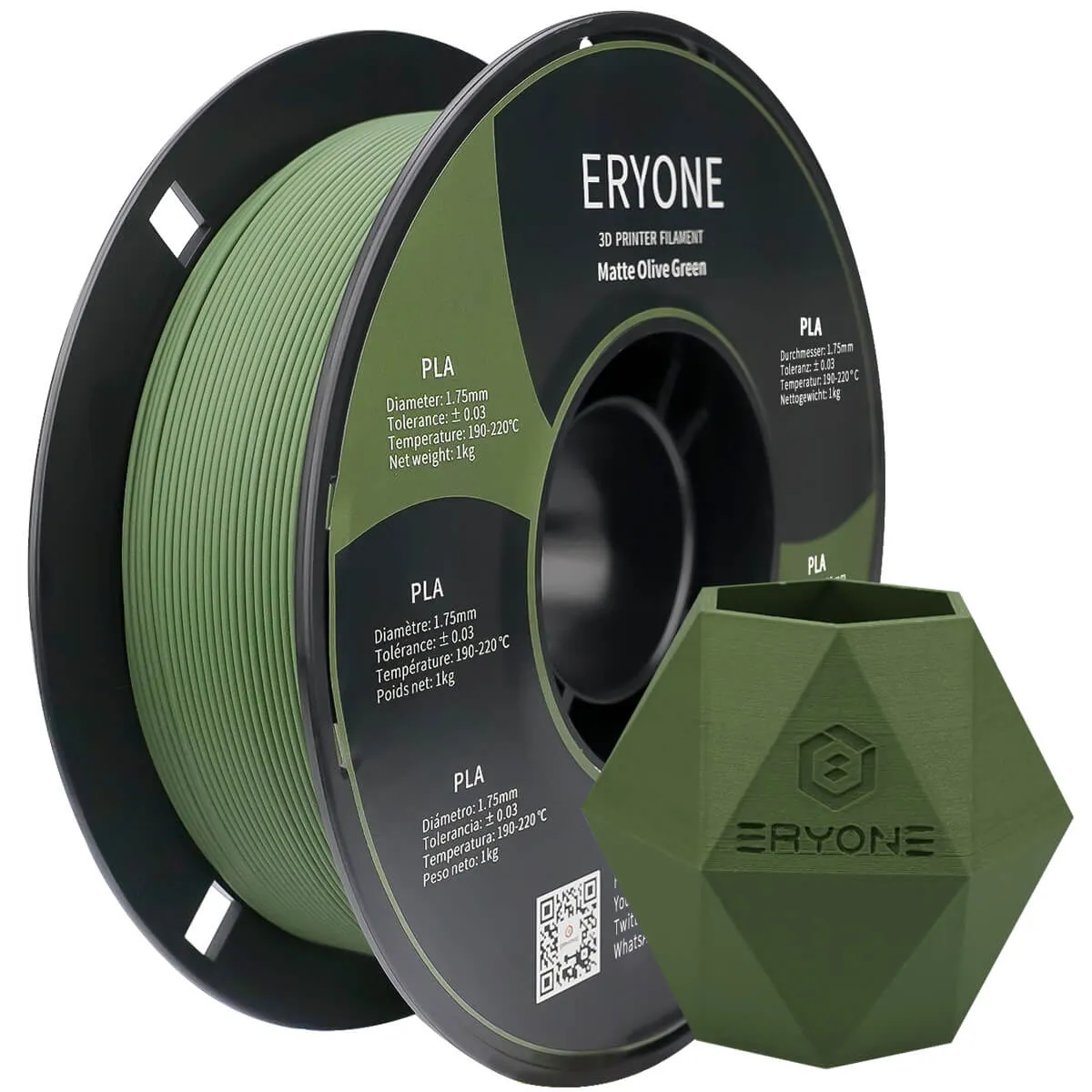 (US only)Pre-sale- ERYONE All Series PLA 3D Filament 1kg  FREE SHIPPING(MOQ:20 rolls,can mix color)