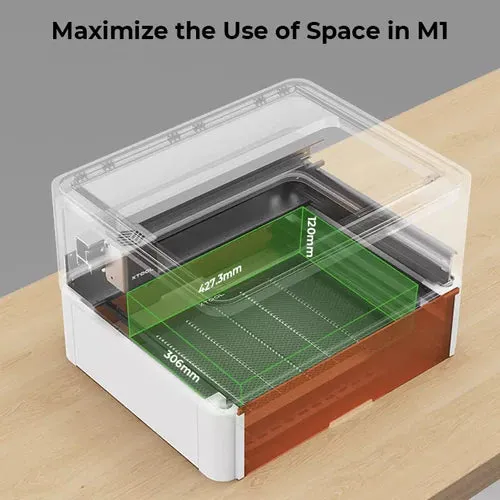 xTool M1: Riser Base with Honeycomb Panel