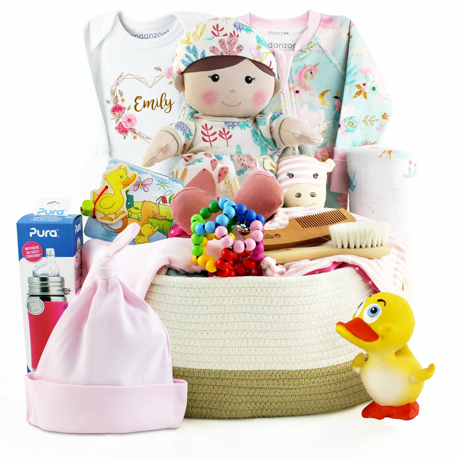 Zeronto Baby Girl Gift Basket - Girl Adventure